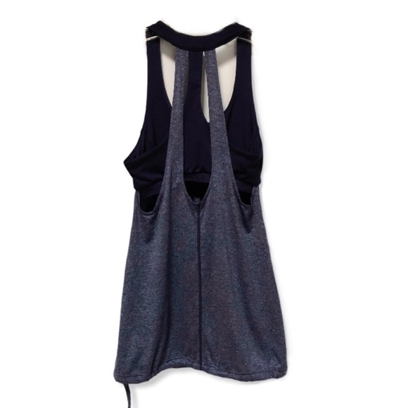 Champion Navy Two Tone Tank Sports Bra Attached - Picture 3 of 8